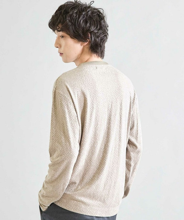 カットコール＋エンボス裏起毛カットソー 詳細画像 3