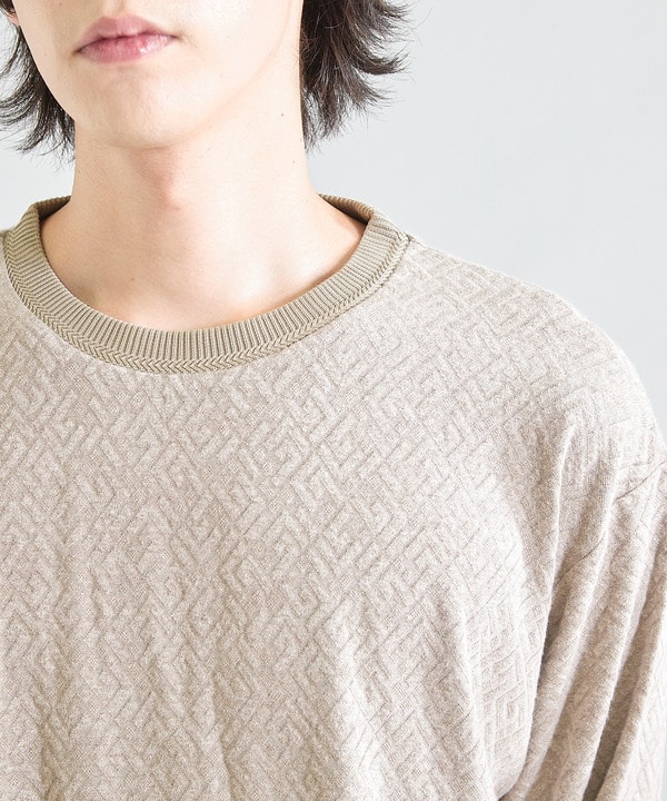 カットコール＋エンボス裏起毛カットソー 詳細画像 4