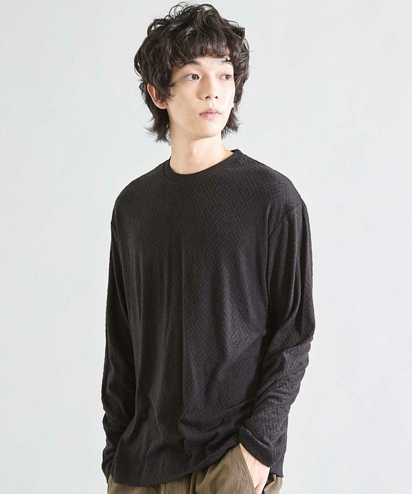 カットコール＋エンボス裏起毛カットソー 詳細画像 6