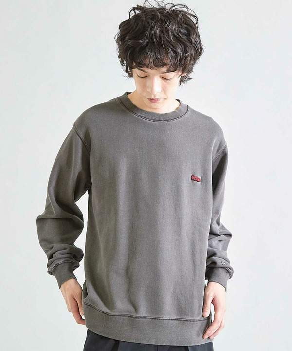 【Good wear×BARRY McGEE×UNION STATION】ピグメント加工 別注クルーネックスウェット 詳細画像 チャコールグレー 1