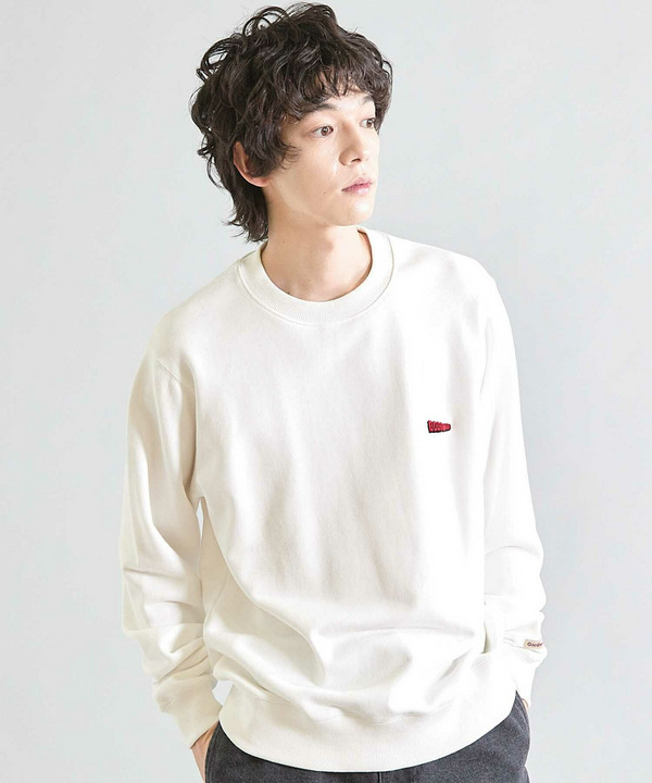 【Good wear×BARRY McGEE×UNION STATION】ピグメント加工 別注クルーネックスウェット 詳細画像 オフホワイト 1