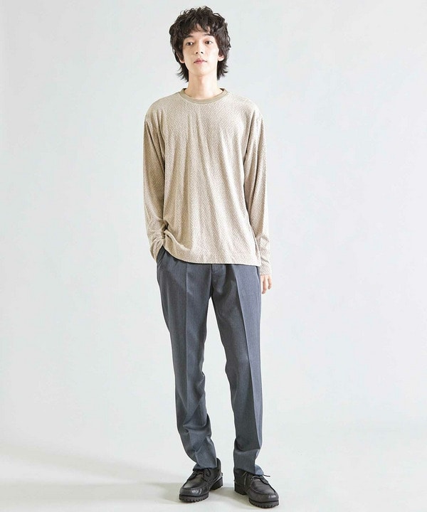 ミルジャガードジオメトリック柄クルーネック 詳細画像 6