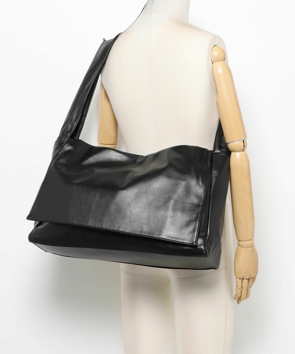 PUレザービッグショルダーバッグ 詳細画像 11