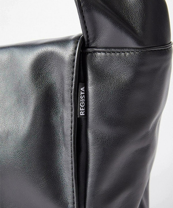 PUレザービッグショルダーバッグ 詳細画像 14