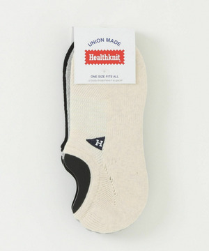 Healthknit ペナント刺繍ソックス