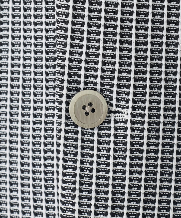 ワッフルニットジャガード スタンドカラージャケット 詳細画像 13