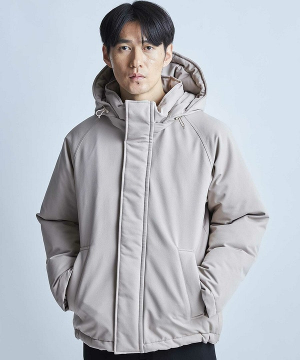 【撥水加工】ツイル中綿アーミーフーデッドジャケット 詳細画像 13