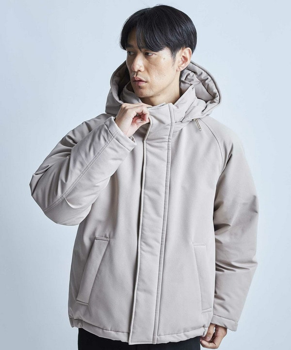 【撥水加工】ツイル中綿アーミーフーデッドジャケット 詳細画像 14