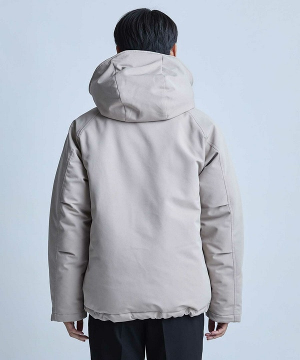 【撥水加工】ツイル中綿アーミーフーデッドジャケット 詳細画像 16