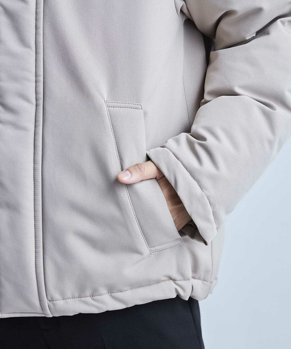 【撥水加工】ツイル中綿アーミーフーデッドジャケット 詳細画像 17