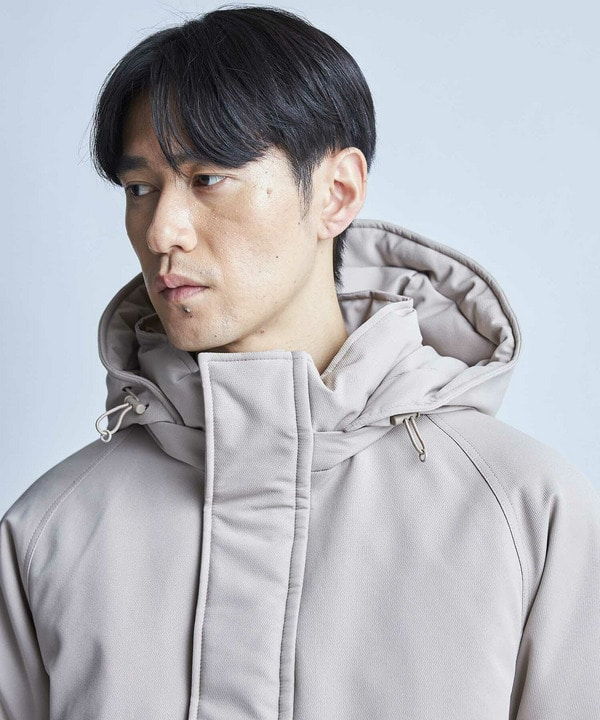 【撥水加工】ツイル中綿アーミーフーデッドジャケット 詳細画像 18