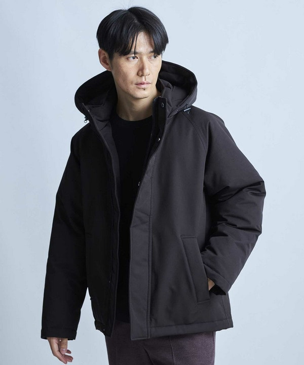 【撥水加工】ツイル中綿アーミーフーデッドジャケット 詳細画像 3