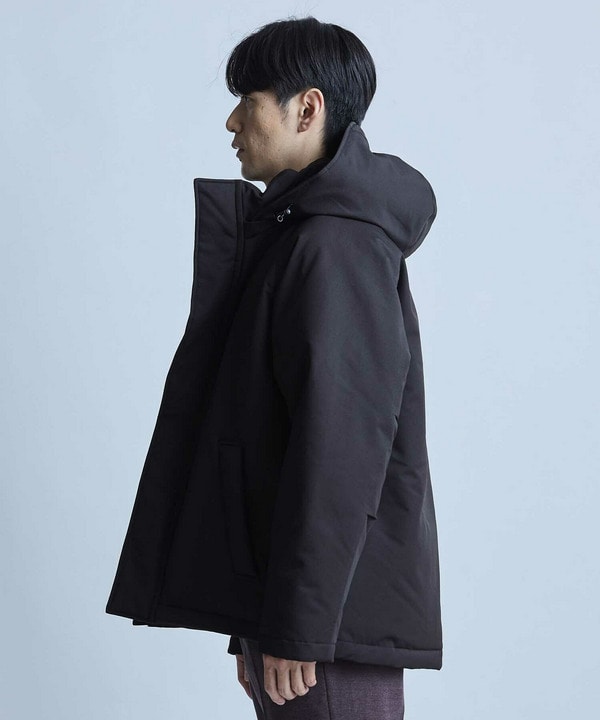 【撥水加工】ツイル中綿アーミーフーデッドジャケット 詳細画像 4