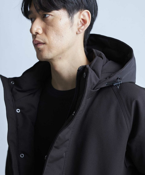 【撥水加工】ツイル中綿アーミーフーデッドジャケット 詳細画像 6