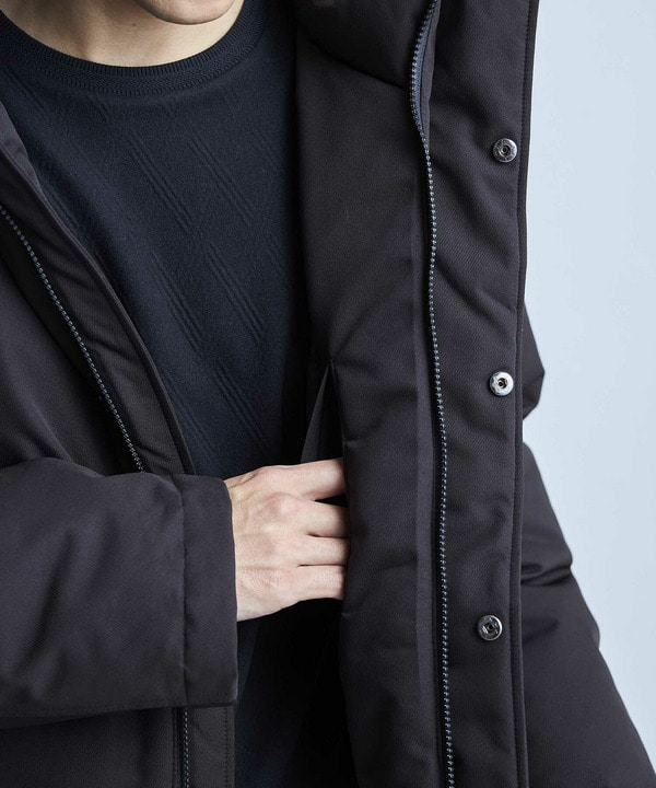 【撥水加工】ツイル中綿アーミーフーデッドジャケット 詳細画像 8