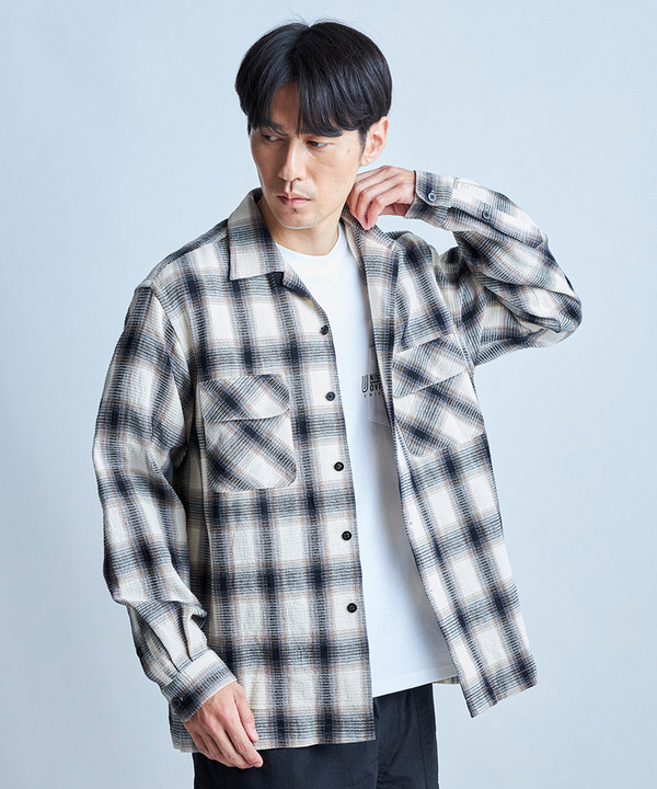 チェックボードシャツブルゾン 詳細画像 1