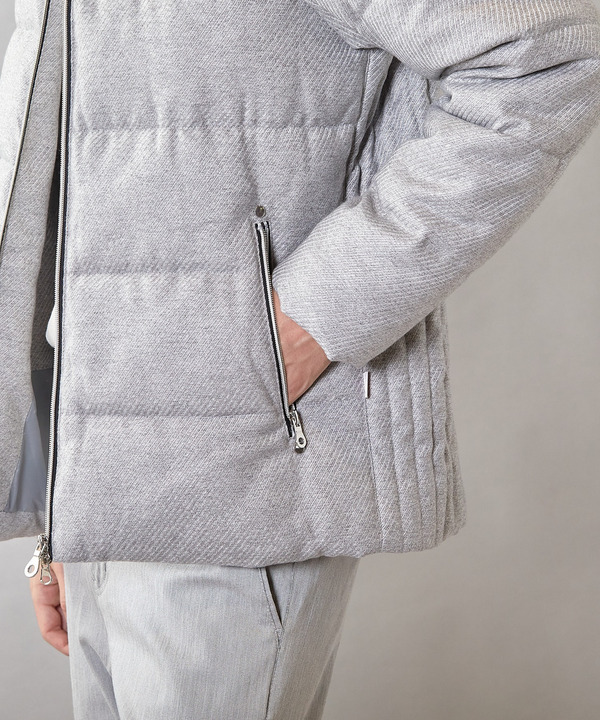 【THERMOLITE / サーモライト】カルゼウールライク中綿ブルゾン 詳細画像 8