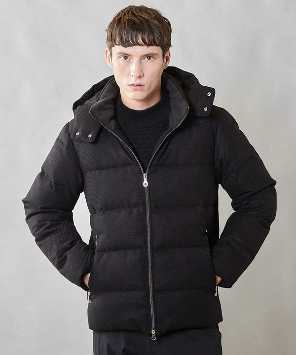 【THERMOLITE / サーモライト】カルゼウールライク中綿ブルゾン 詳細画像 ブラック 1