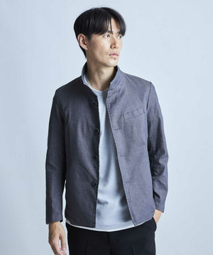 スーパーストレッチT/Cツイルスタンドカラーブルゾン