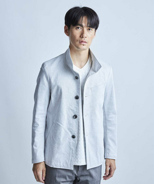 スーパーストレッチT/Cツイルスタンドカラーブルゾン