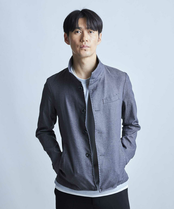 スーパーストレッチT/Cツイルスタンドカラーブルゾン 詳細画像 7