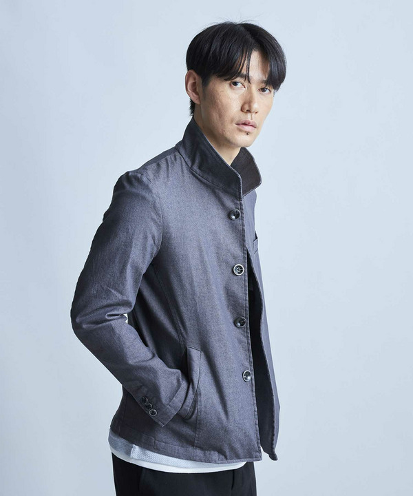 スーパーストレッチT/Cツイルスタンドカラーブルゾン 詳細画像 8