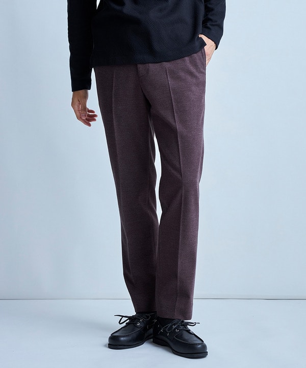 T/Rミルドサージスリムイージーパンツ 詳細画像 ブラウン 1