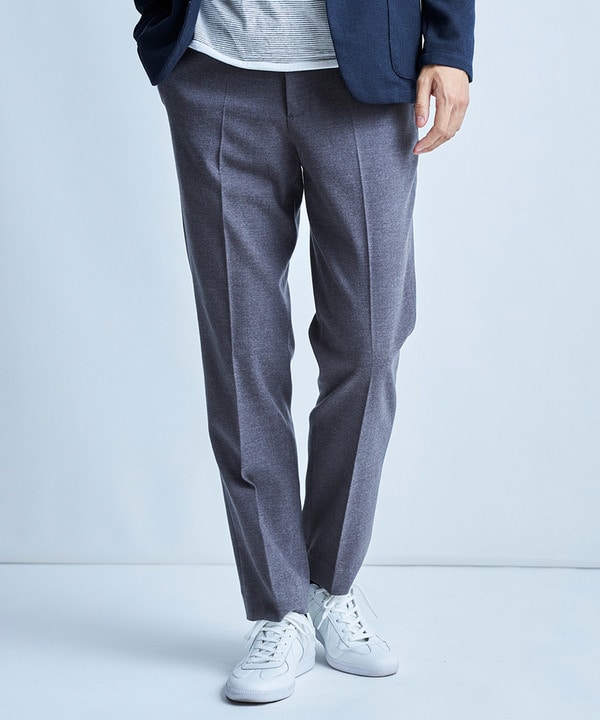 T/Rミルドサージスリムイージーパンツ 詳細画像 グレー 1