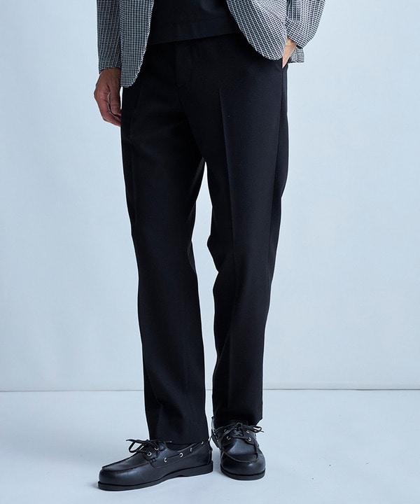 T/Rミルドサージスリムイージーパンツ 詳細画像 ブラック 1