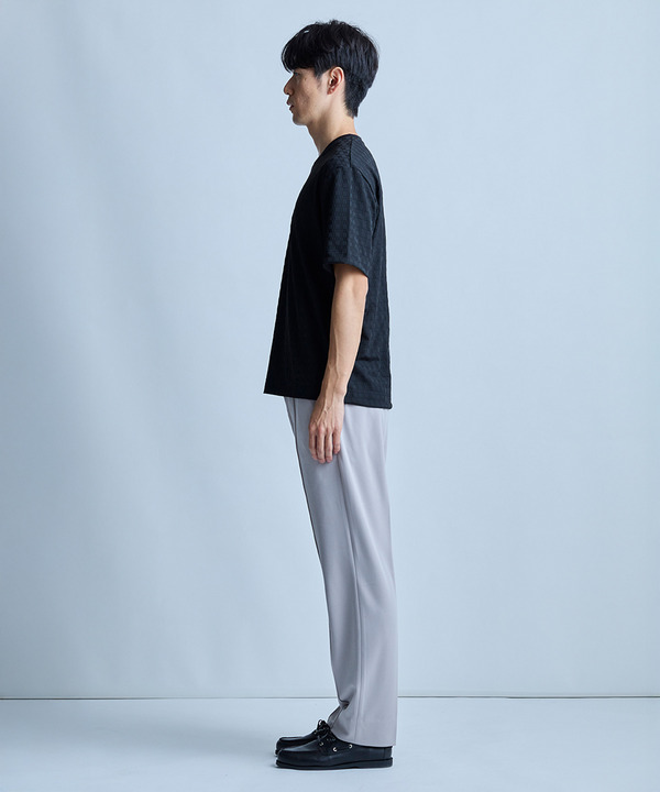 【イージーケア】センタークリースピンタック ジャージパンツ 詳細画像 2