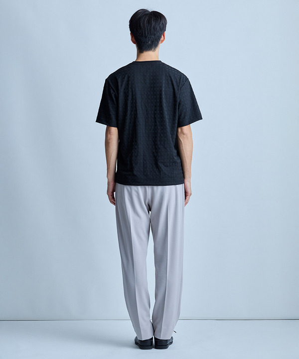 【イージーケア】センタークリースピンタック ジャージパンツ 詳細画像 3