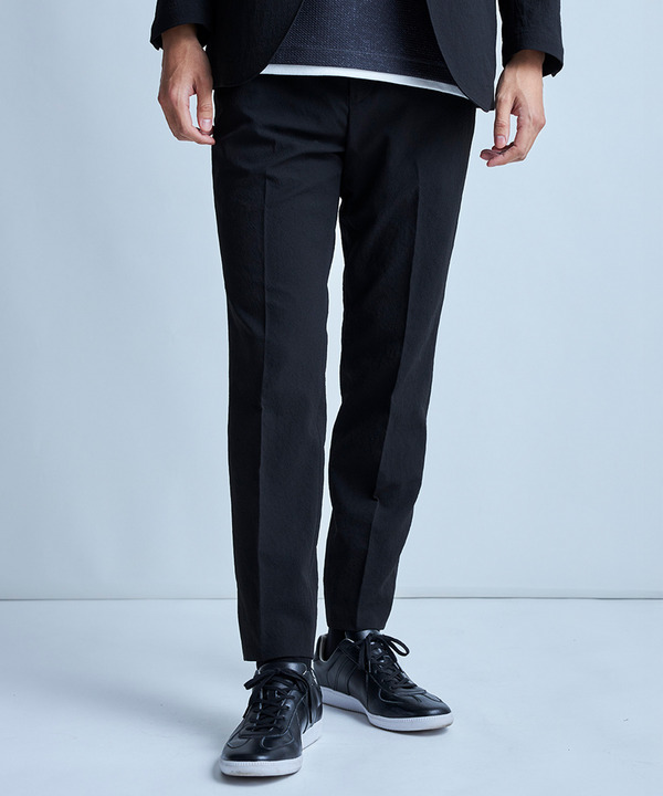 テックチリメンスリムイージースラックス 詳細画像 ブラック 1