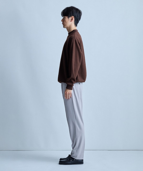 モックネック起毛ポンチスウェット 詳細画像 18