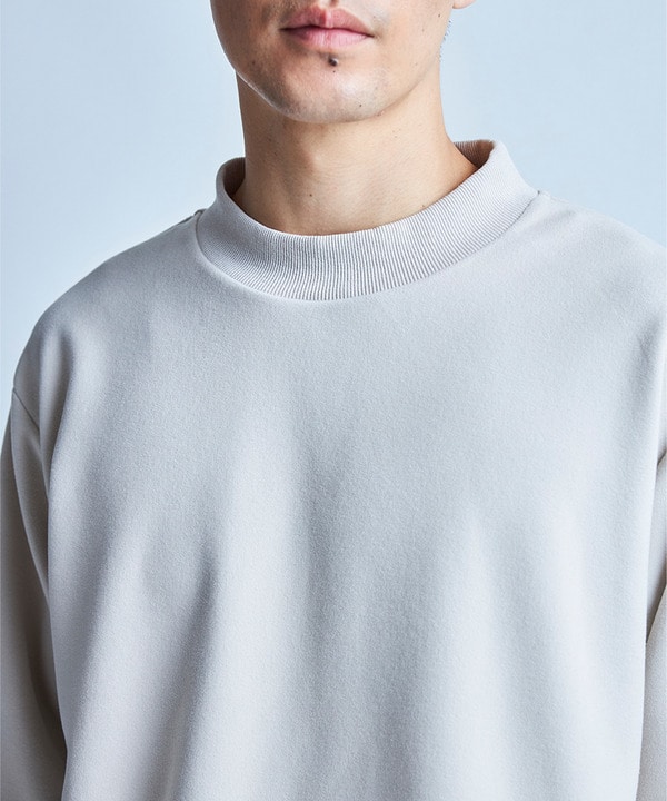 モックネック起毛ポンチスウェット 詳細画像 2