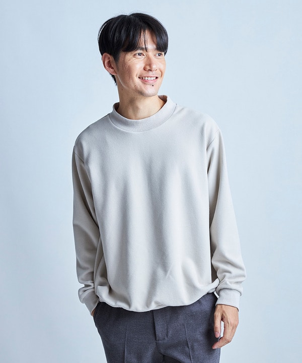 モックネック起毛ポンチスウェット｜メンズファッション通販 MEN'S