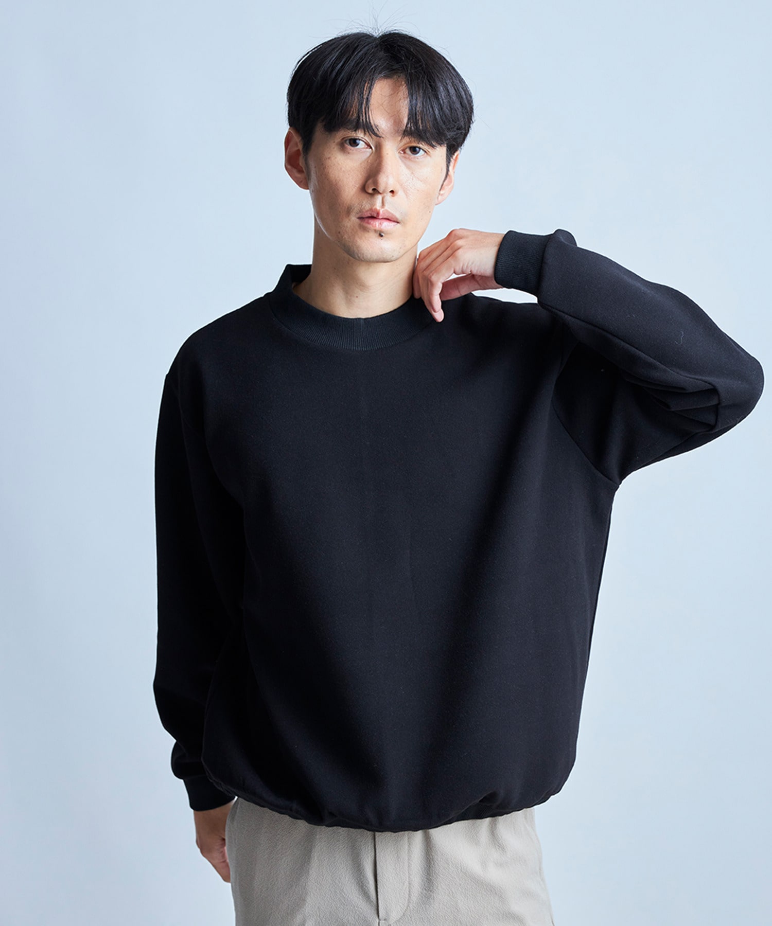 モックネック起毛ポンチスウェット｜メンズファッション通販 MEN'S