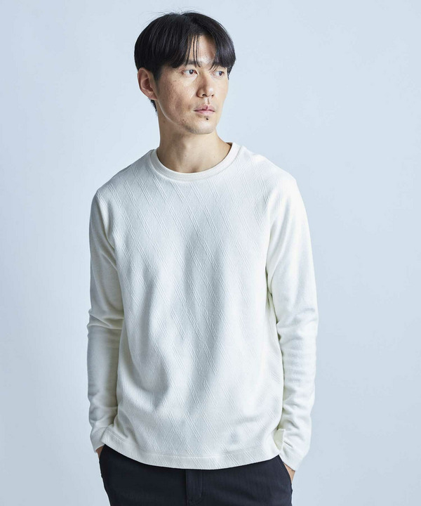 ジオメトリック フクレジャガードT 詳細画像 ホワイト 1