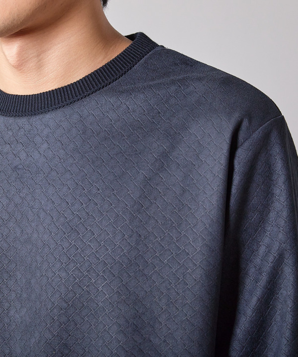 エンボスリンクスフェイクスウェードロンT 詳細画像 2