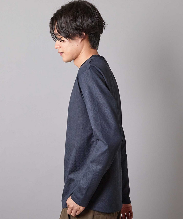 エンボスリンクスフェイクスウェードロンT 詳細画像 4