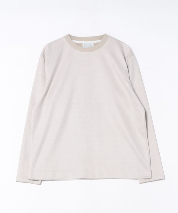 エンボスリンクスフェイクスウェードロンT 詳細画像 ライトベージュ 1