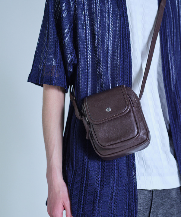 レザーライクミニショルダーバッグ 詳細画像 3