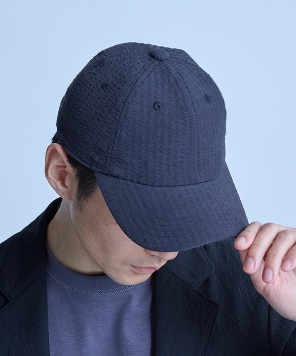 シアサッカー6パネルキャップ 詳細画像 3