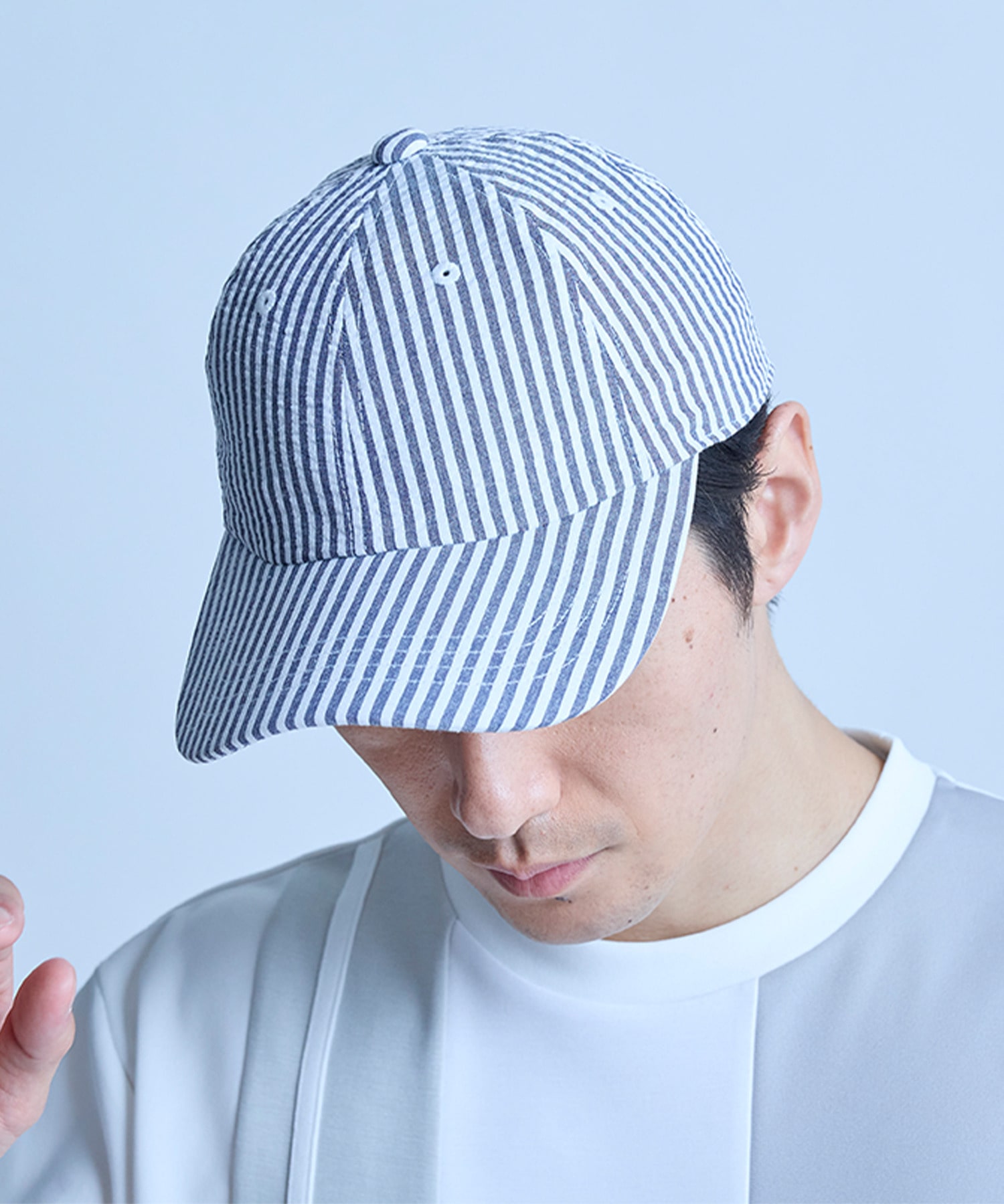 シアサッカー6パネルキャップ｜メンズファッション通販 MEN'S BIGI