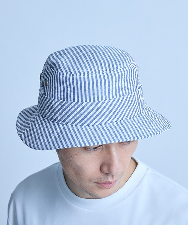 シアサッカーバケットハット 詳細画像 2