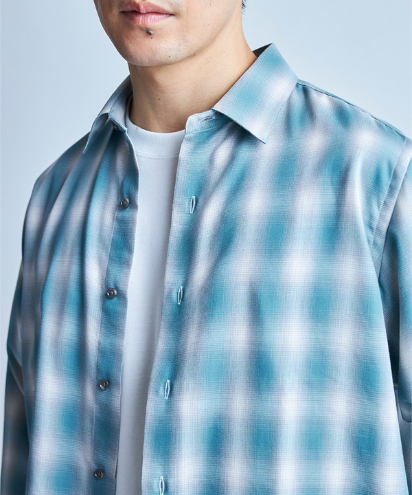 オンブレーチェックシャツ 詳細画像 11