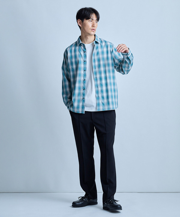 オンブレーチェックシャツ 詳細画像 7