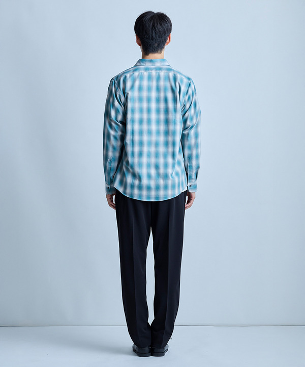 オンブレーチェックシャツ 詳細画像 9