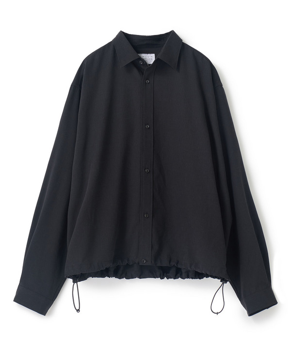 トロピカルドロストシャツ＜ハンドウォッシャブル＞ 詳細画像 ブラック 1