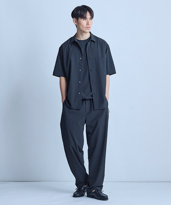 ドットメッシュレギュラーカラーシャツ〈ストレッチ・マシンウォッシャブル・軽量・接触冷感・通気性〉 詳細画像 17