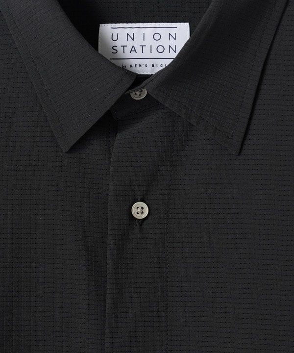 ドットメッシュレギュラーカラーシャツ〈ストレッチ・マシンウォッシャブル・軽量・接触冷感・通気性〉 詳細画像 21